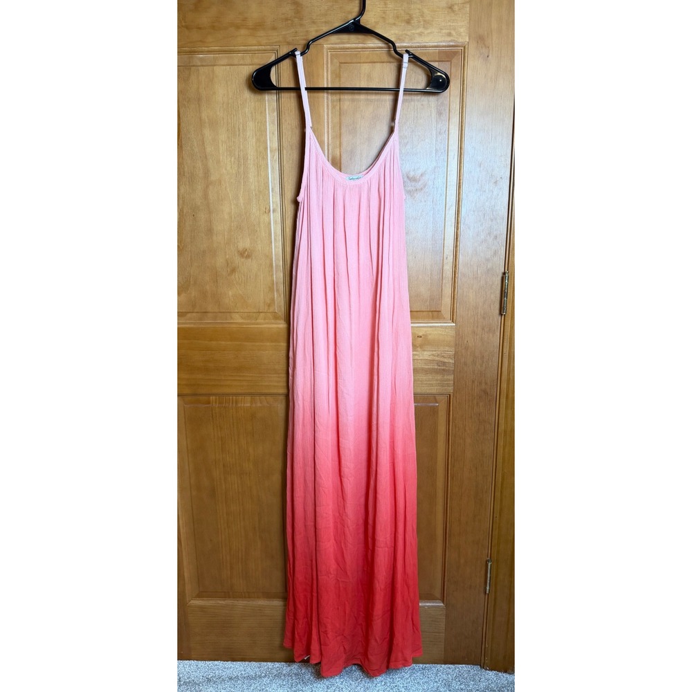 Splendid Womens Pink Ombre Rayon Gauze Maxi Dress SD9362 Small